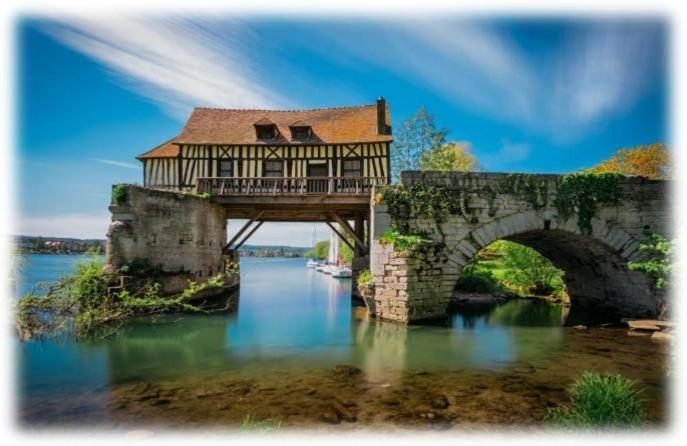 La Petite Maison De Giverny - Privatisation Gite De Charme 5 Etoiles Au Coeur Du Village - 3 Chambres Exteriör bild